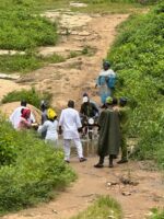 Ibadan community bad road and community that lacks water
