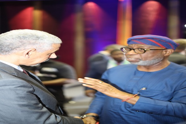 Nigeria’s Minister of Solid Minerals Development, Mr. Henry Dele Alake and Dr.  Sidi Ould Tah, President of the African Development Bank Group at the Ministerial Forum on Crotical Minerals, Value Chain and Beneficiation: Pathways for African Transformation held in Abidjan, Côte d’Ivoire.
